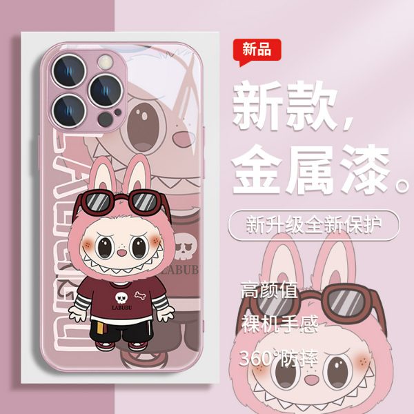 适用苹果15/华为PURA70/小米14/oppo/vivo卡通泡泡玛特网红手机壳