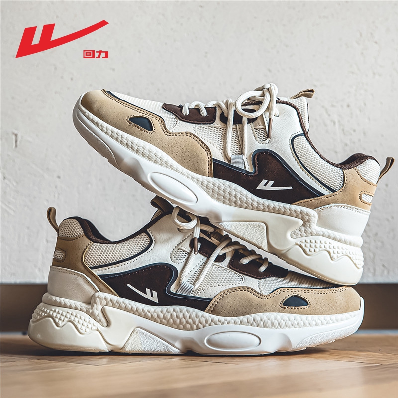 Warrior/回力男鞋冬季运动鞋男2023新款爆款百搭厚底增高老爹鞋子