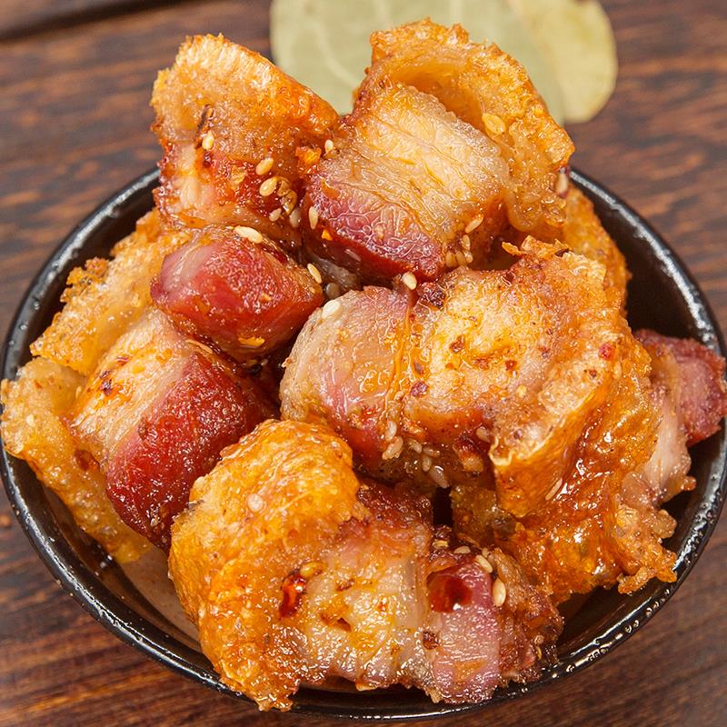 四川脆皮五花烤肉熟食即食零食特产追剧下酒菜小吃整条猪油渣笋0g