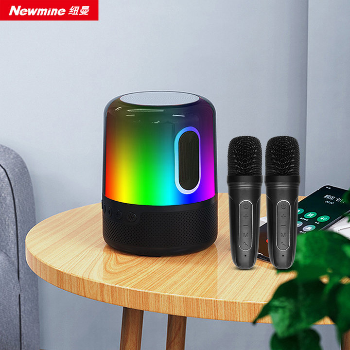纽曼Newmine/BS01无线蓝牙音响家用大功率重低音炫彩桌面网红同款