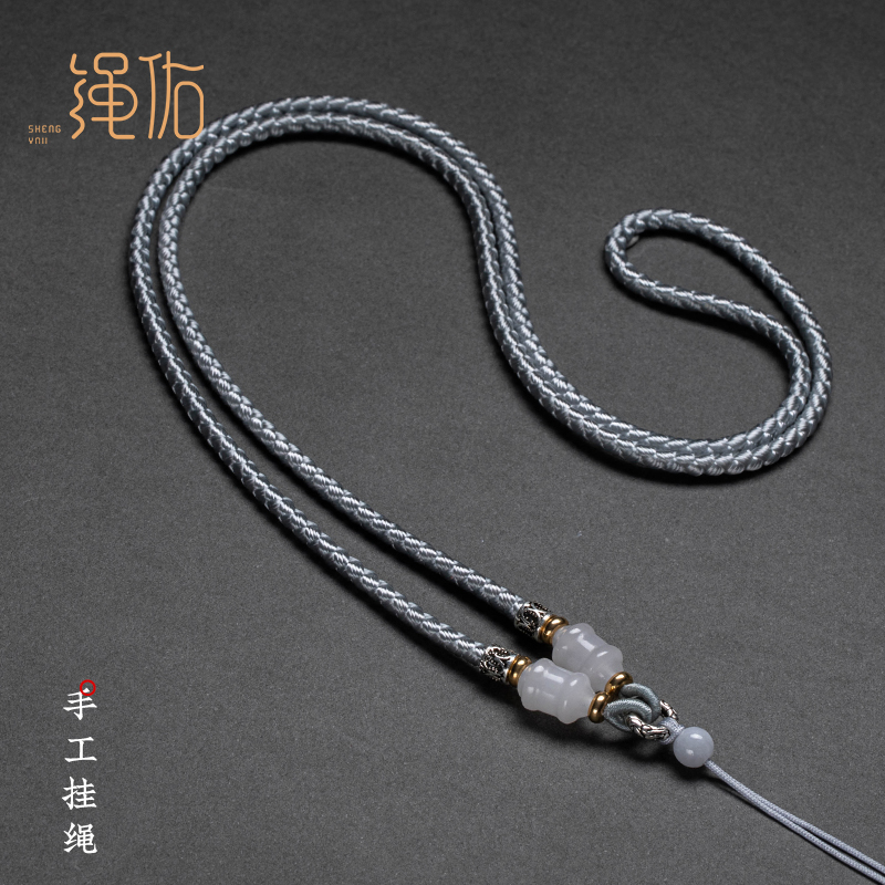 非金属吊坠 jin si yu绳全手工项链绳挂绳挂脖佛牌绳子