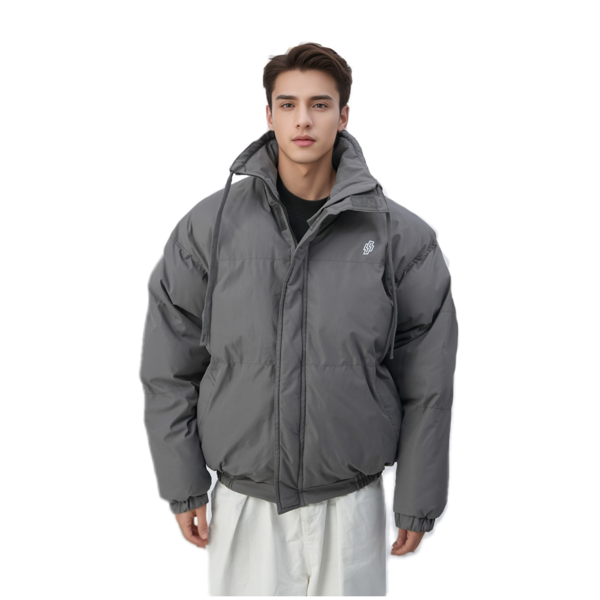 秋冬潮牌CPO棉服设计感立领加厚宽松时尚潮牌ins情侣保暖棉服外套