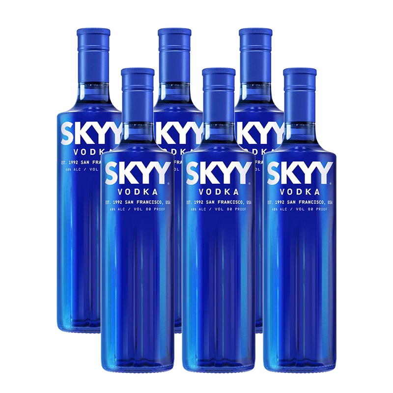 深蓝伏特加 蓝天伏特加 SKYY VODKA 蓝色 原装进口洋酒基酒烈酒