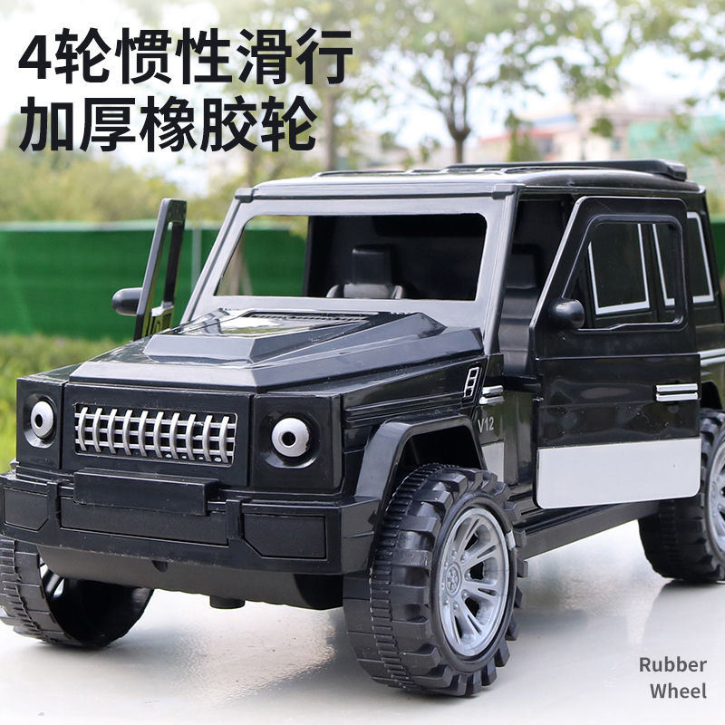 【打折满减】儿童3-6惯性仿真越野车警车大G吉普车可开门耐摔豪华