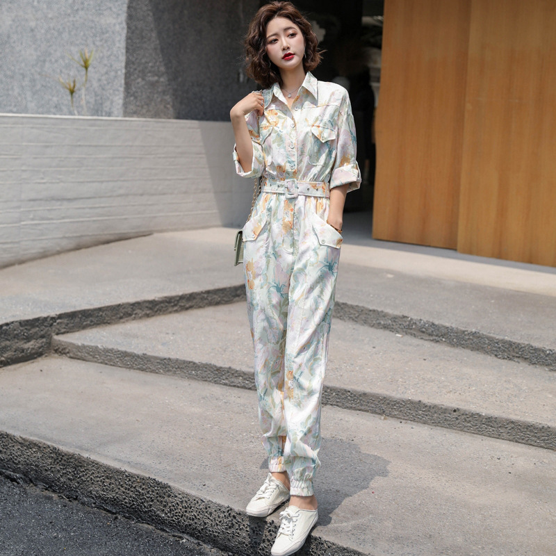 时尚运动套装女夏2024新款高级感气质女神范显瘦工装休闲裤两件套