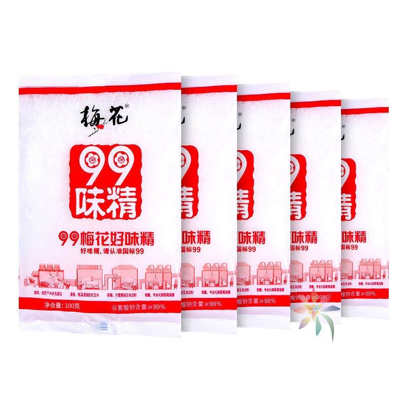 梅花99味精批发100克200克400克袋装味精鸡精调味品/0lb蔬菜组合