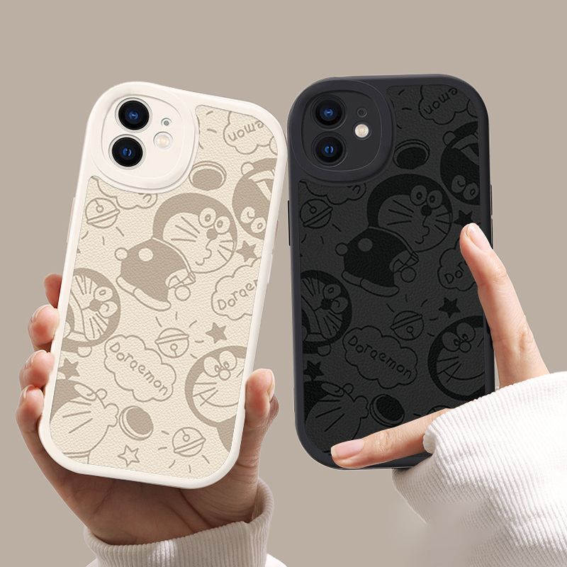 卡通叮当猫iPhone14手机壳13promax苹果12/11潮xs/xr7/8plus/mini