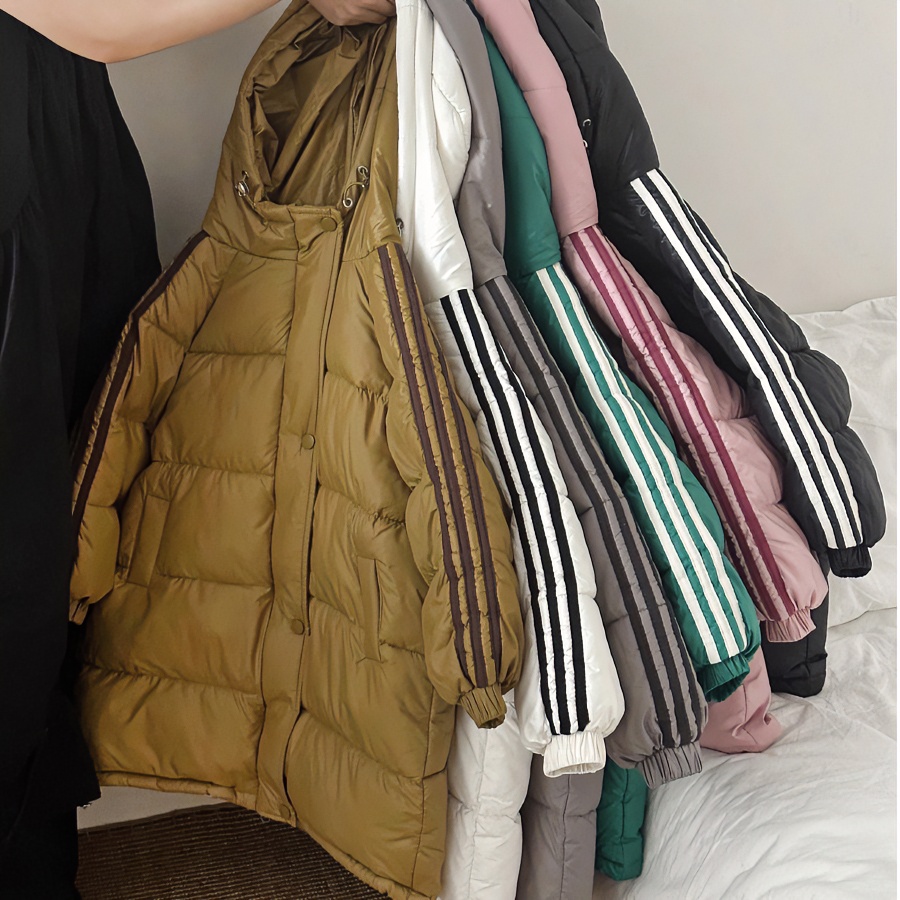 长款韩版棉服外套儿童中大童秋冬男女童棉服时尚童装