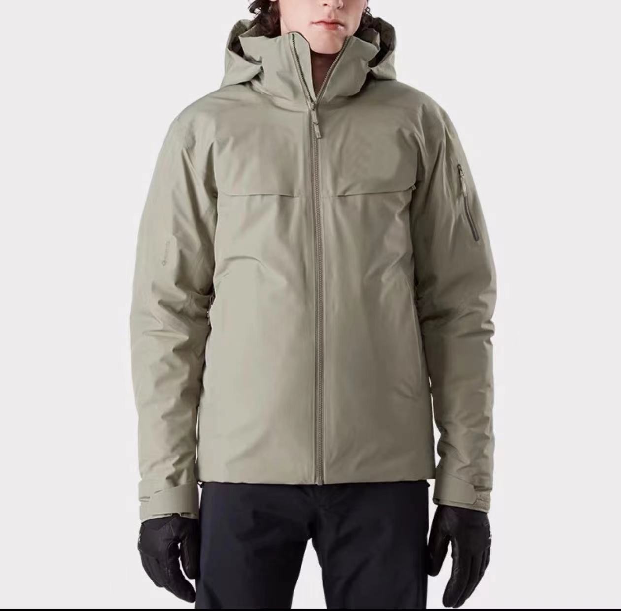 飞禽macai同款连帽登山户外冲锋衣运动保暖情侣三防滑雪羽绒服