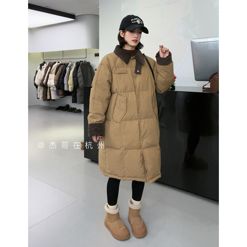 【杰哥在杭州】一件过冬款式！休闲长款时尚百搭加厚羽绒服YF9208-1