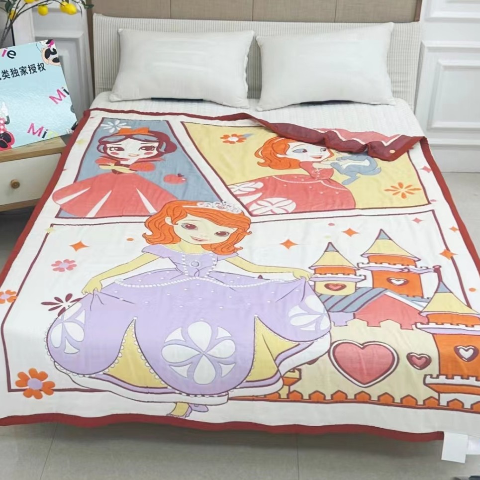 【爆款面包被】纯棉纱布面包被四季被 苏菲亚公主150*200