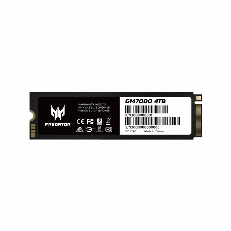 宏碁GM7000/GM7 1T 2T 4T 固态SSD M.2 NVME PCIe4.0笔记本台式机