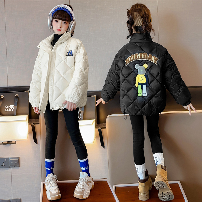女童羽绒服冬季外套2023新款中大童8-15岁洋气小女孩保暖儿童冬装
