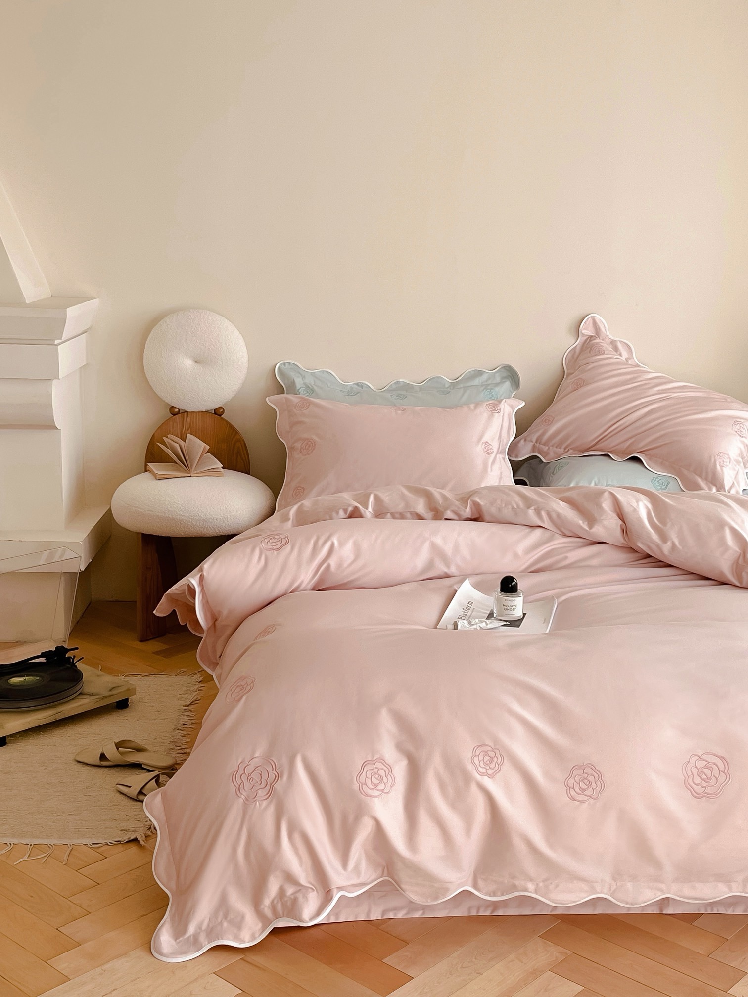 初禾家！绝美款！ 100S全棉长绒棉四季可用 四件套 COCO小姐