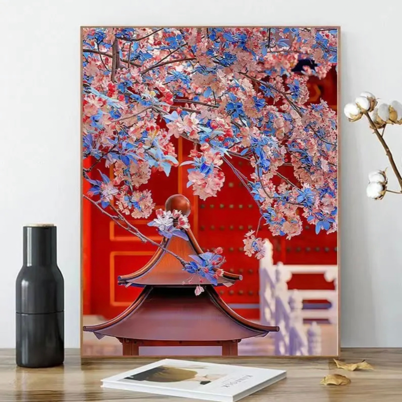 数字油画diy简单手工填色油画零基础画家高档送礼成品客厅装饰画