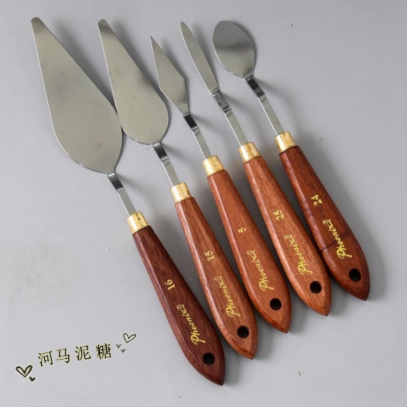 凤凰奶油刮刀花豆沙裱花刮板  不锈钢小刮刀套装蛋糕烘焙工具家用