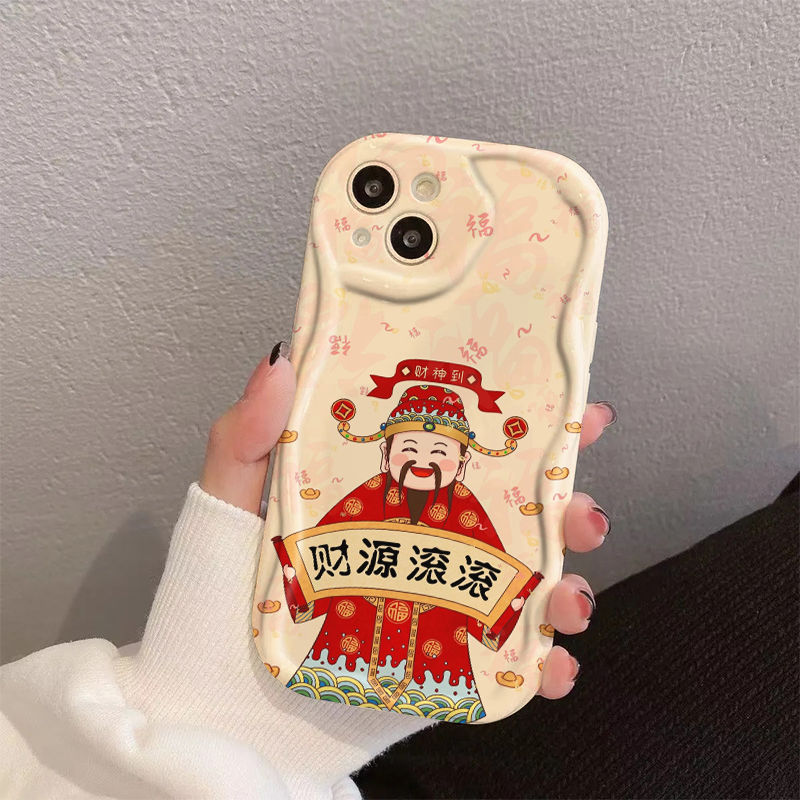 财源滚滚iPhone15pro苹果14promax/12华为荣耀OPPO小米VIVO手机壳
