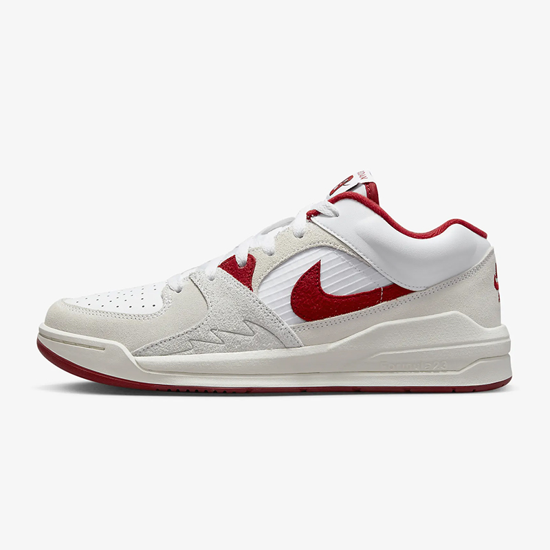 Nike/耐克男鞋JORDAN STADIUM 90白红低帮运动篮球鞋DX4397-106