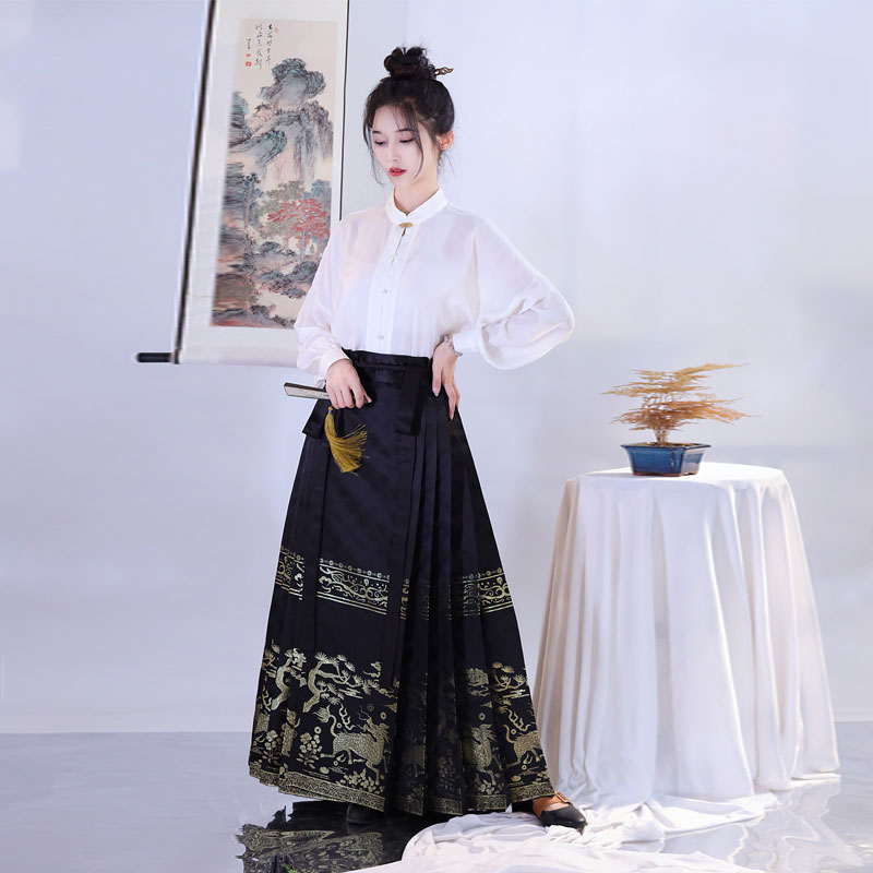 梦幻卿愿【麒麟】马面裙夏季女日常大码通勤改良2023新款国风汉服