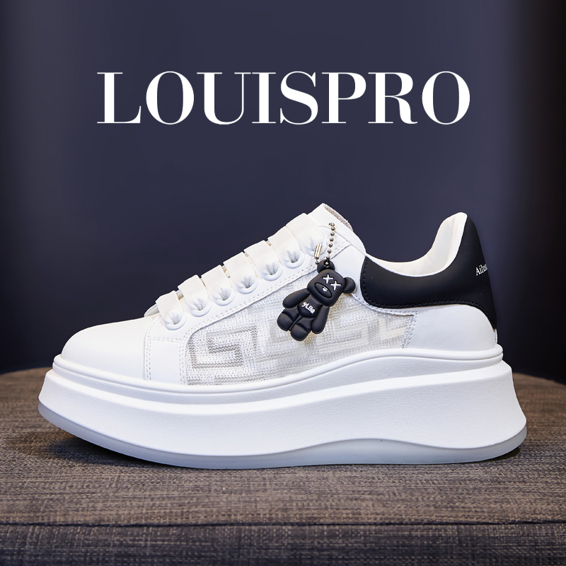 【LOUISPRO】意大利轻奢厚底透气松糕鞋小白鞋百搭休闲时尚女鞋