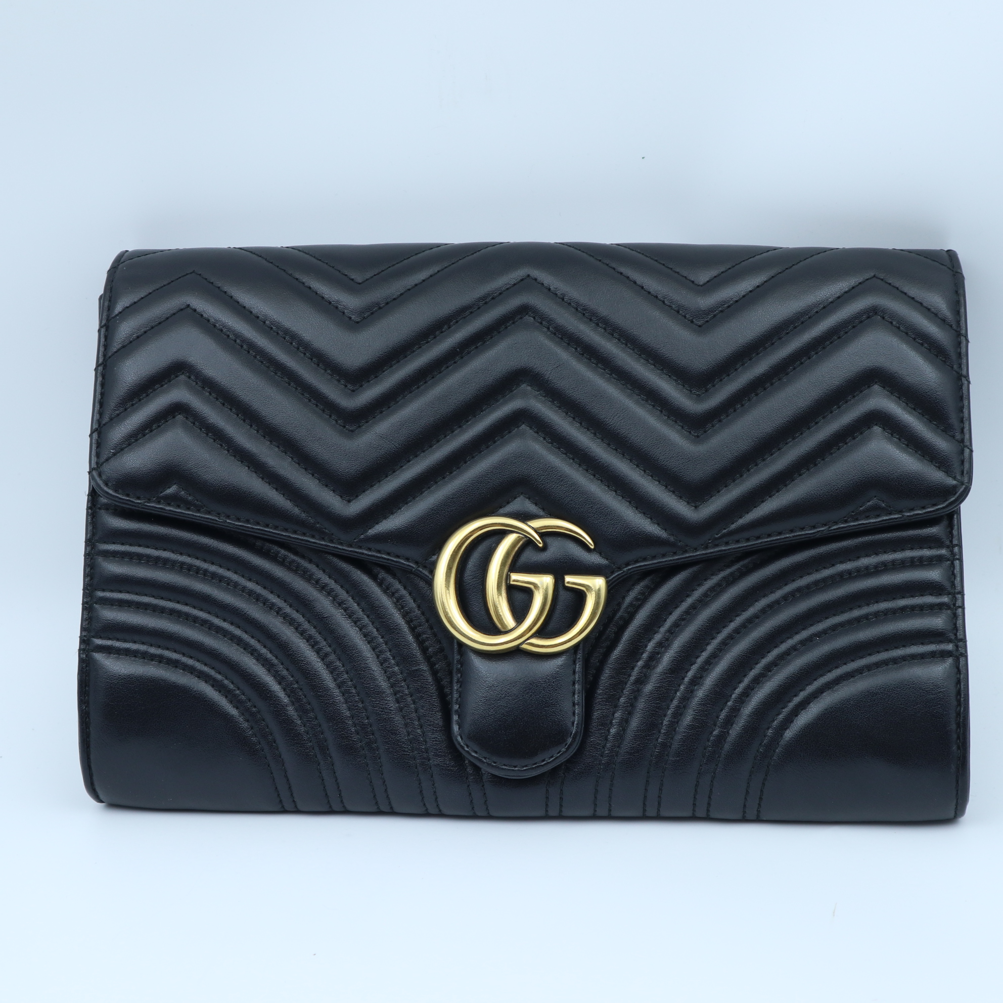 95新 GUCCI/古驰 马蒙手包 719187时尚长款经典翻盖（小七活动）