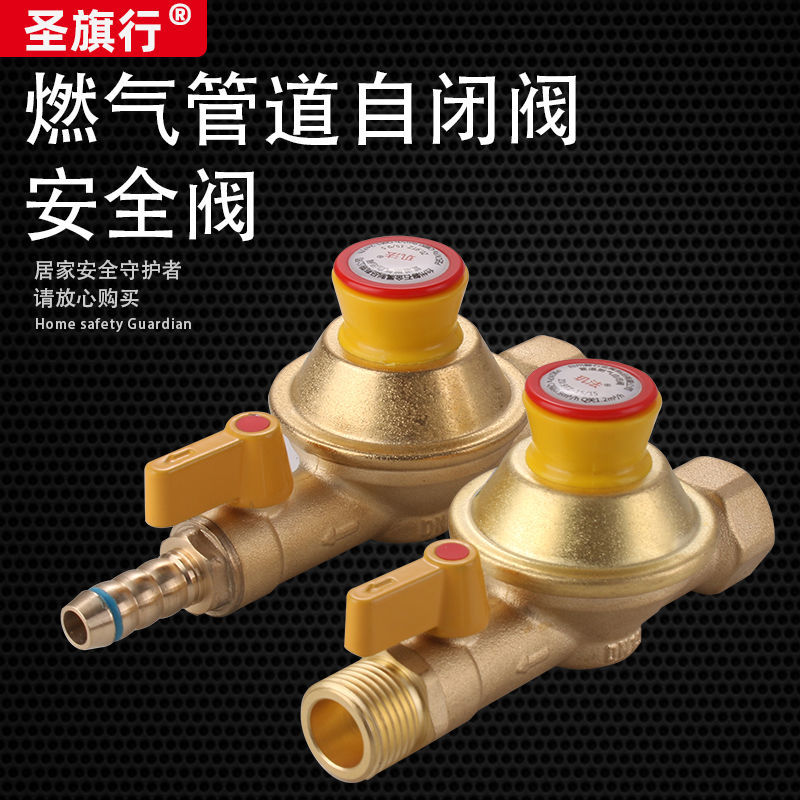 管道天然气专用自闭阀纯铜家用防漏气超压欠压自动断气安全保护阀