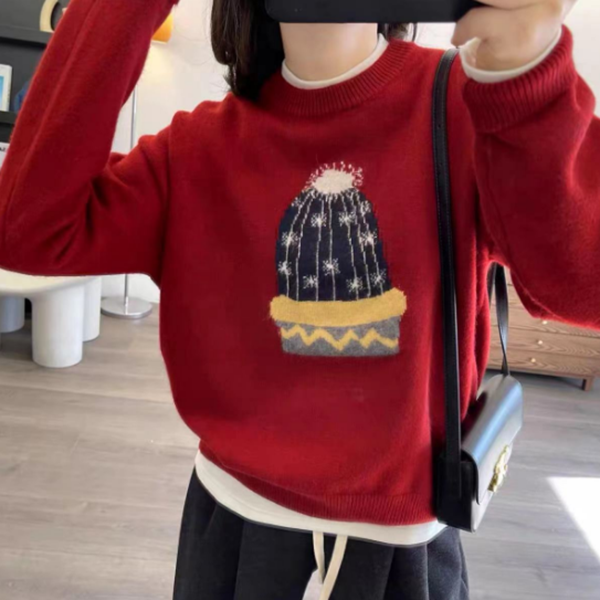 B线下249！慵懒好搭！秋冬必备~简约大气慵懒百搭女式针织衫T3117