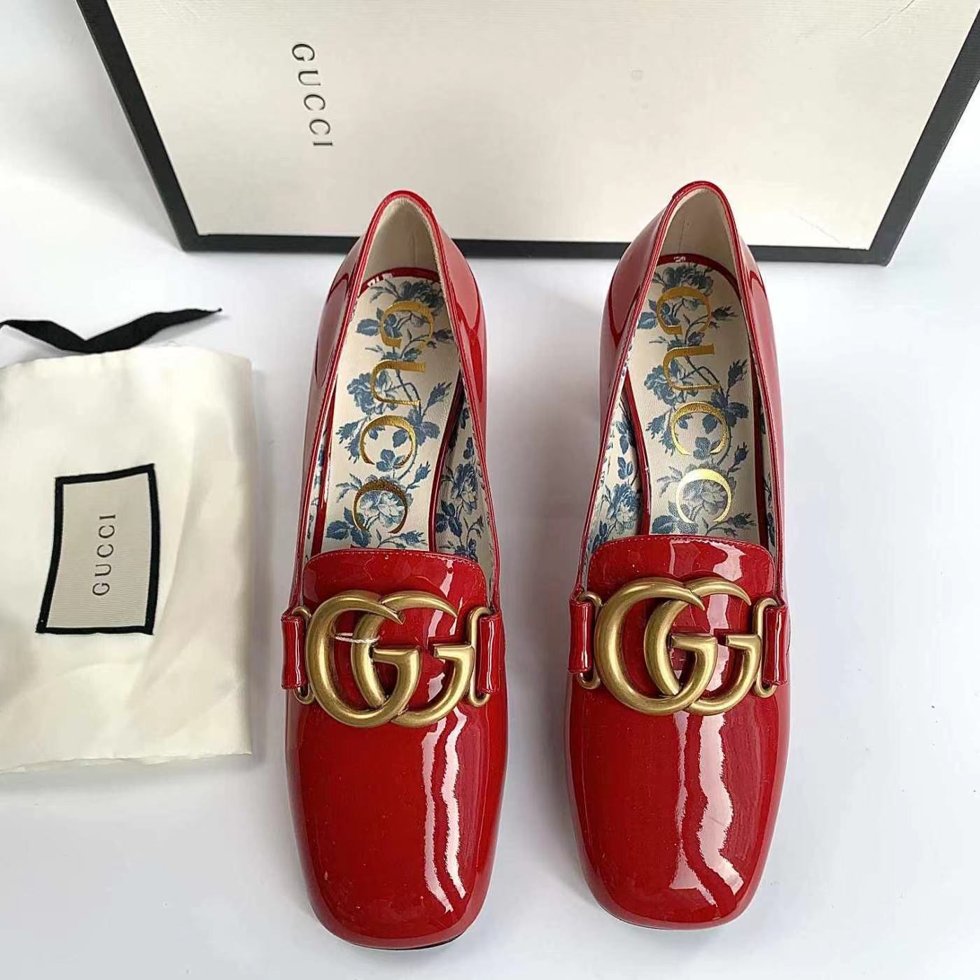 95新 GUCCI/古驰 安洁利严选高跟鞋/XK0083452