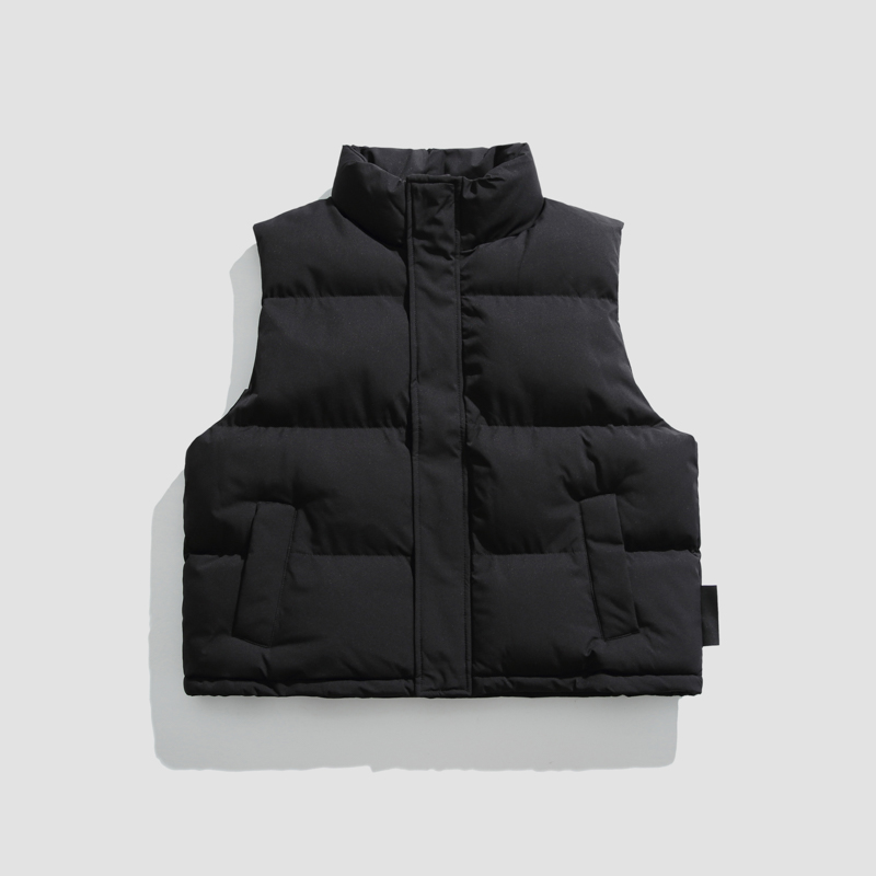 年冬季新款时尚潮流男士无袖棉服背心马甲