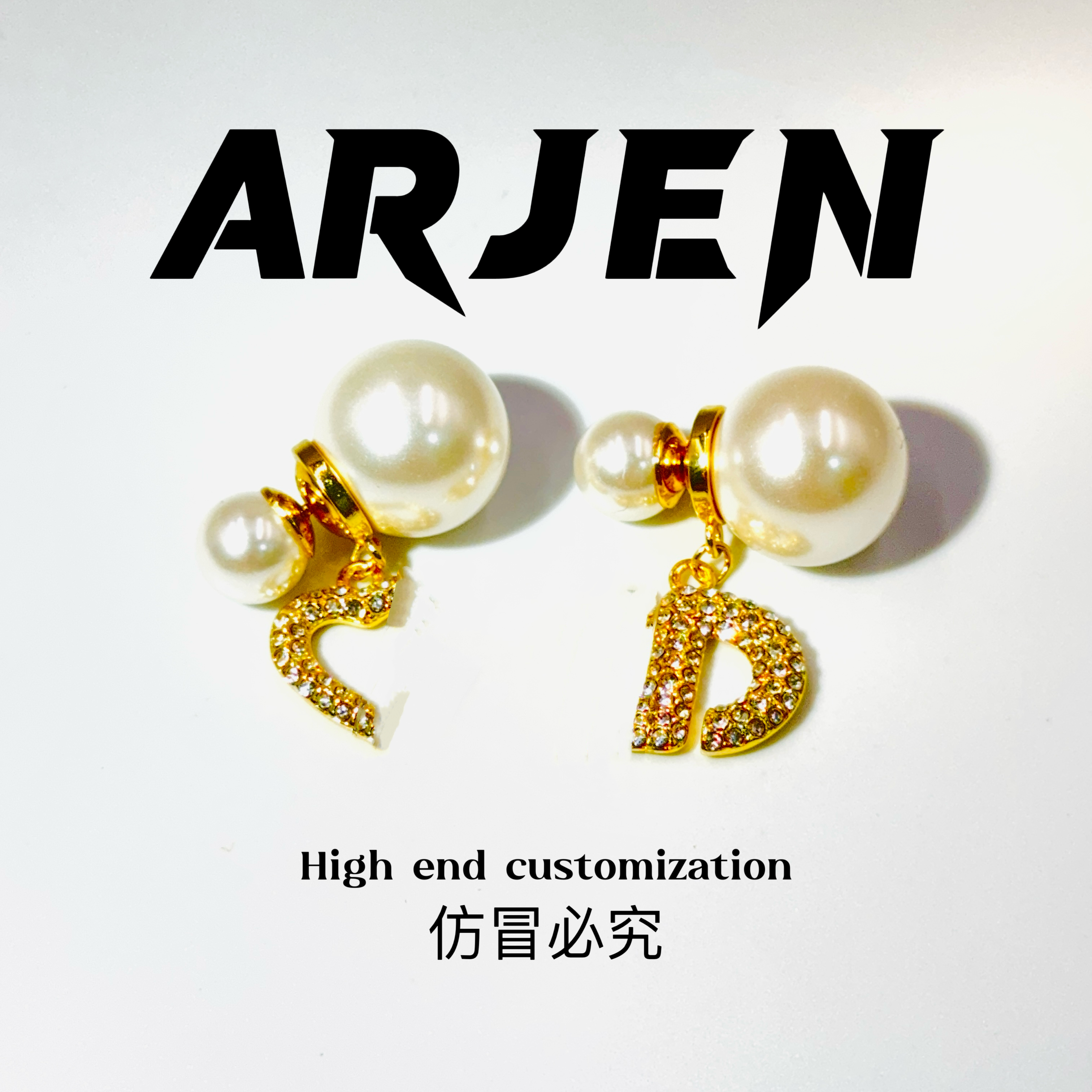 铜合金耳饰 【门店598】镀K金CD耳钉气质轻奢时尚百搭复古法式E50