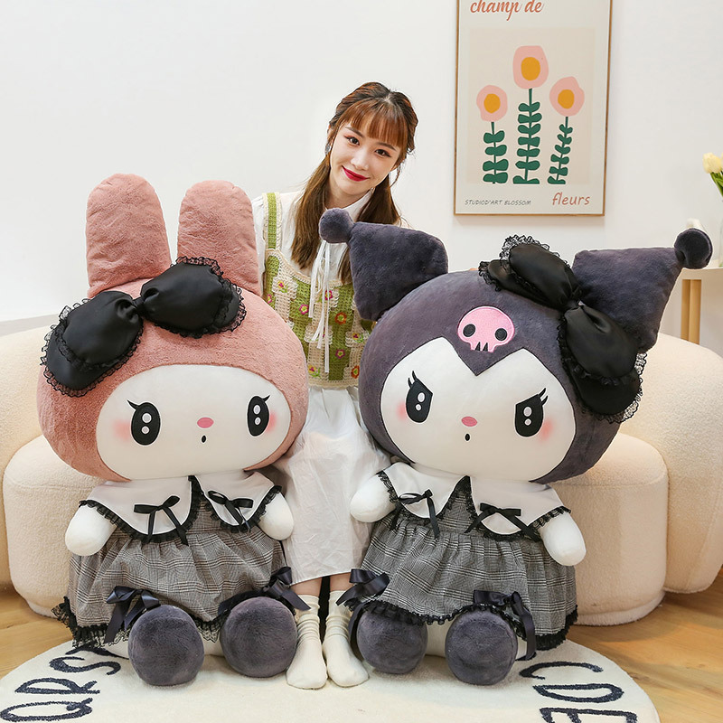 暗黑库洛米毛绒玩具美乐蒂公仔大号陪睡送女朋友抱枕生日礼物BGXC