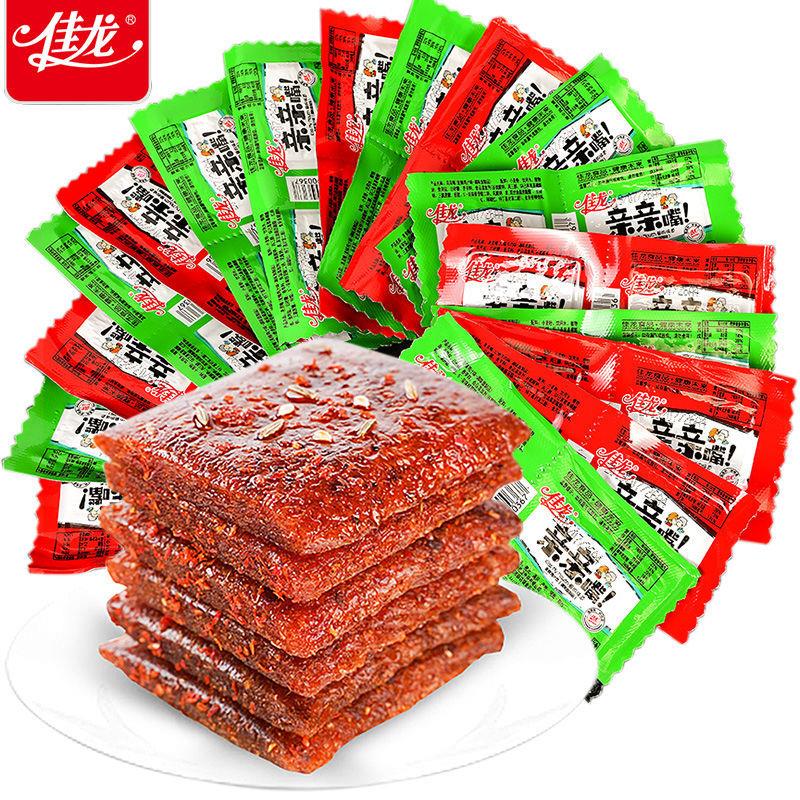佳龙亲亲嘴辣条豆腐干亲嘴麻辣烧吃货解馋怀旧宿舍小面筋零食包邮