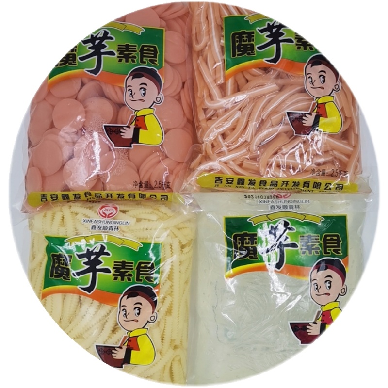 魔芋素食素毛肚火腿片猪耳朵g凉拌菜麻辣烫火锅食材制品葱1g