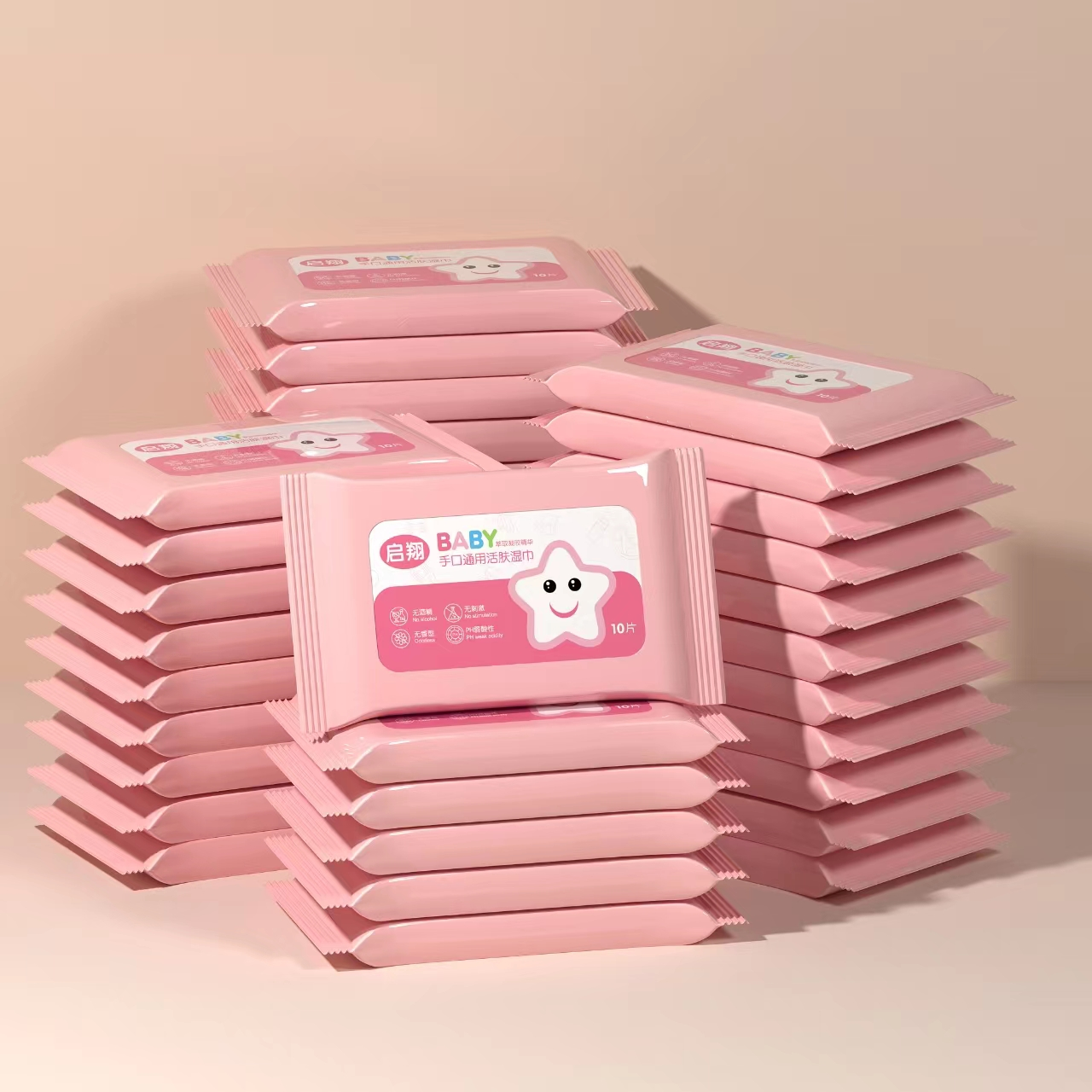 福利包邮到手清洁亲肤卫生温和湿巾1包款式颜色随机