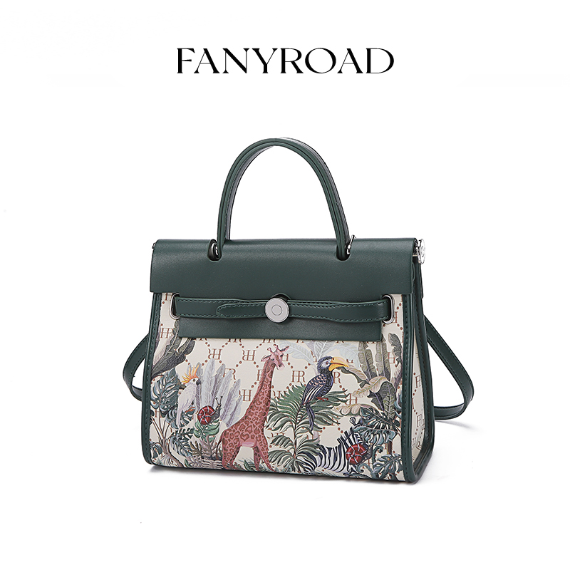 FANYROAD2023新款时尚百搭轻奢绿野仙踪单肩斜跨女士包包FR7609