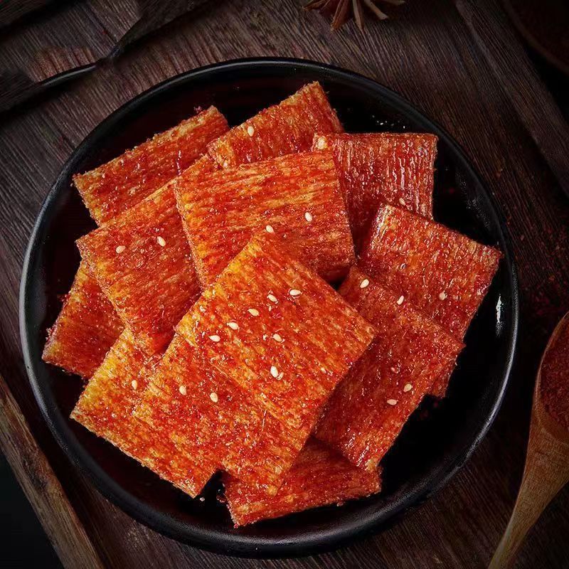 休闲小零食品辣条麻辣亲亲嘴怀旧小吃网红宿舍小吃片烧小面筋辣片
