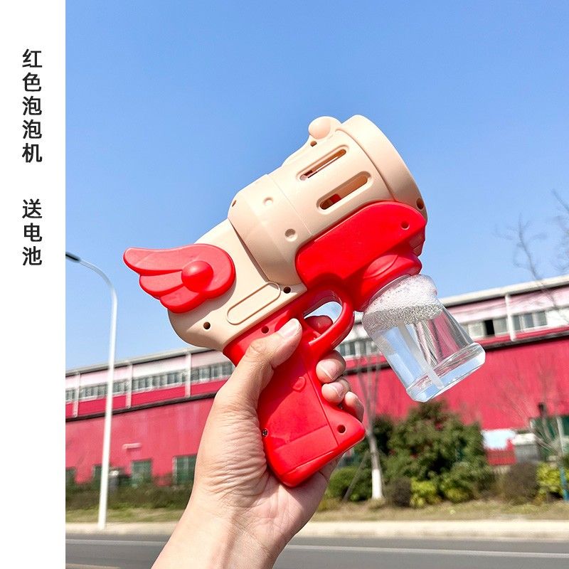 户外草坪婚礼接亲泡泡枪结婚拍照出片氛围ins爆款多彩游戏小道具