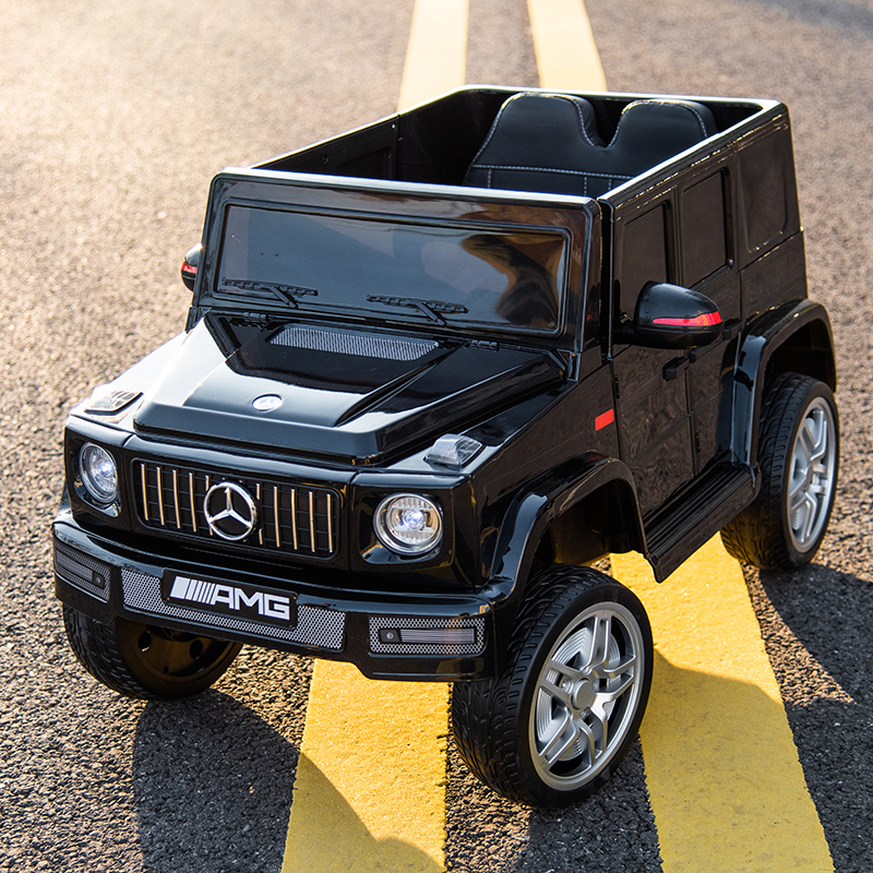 奔驰大G儿童电动车四轮遥控汽车可坐充电四驱越野车小孩摇摆童车
