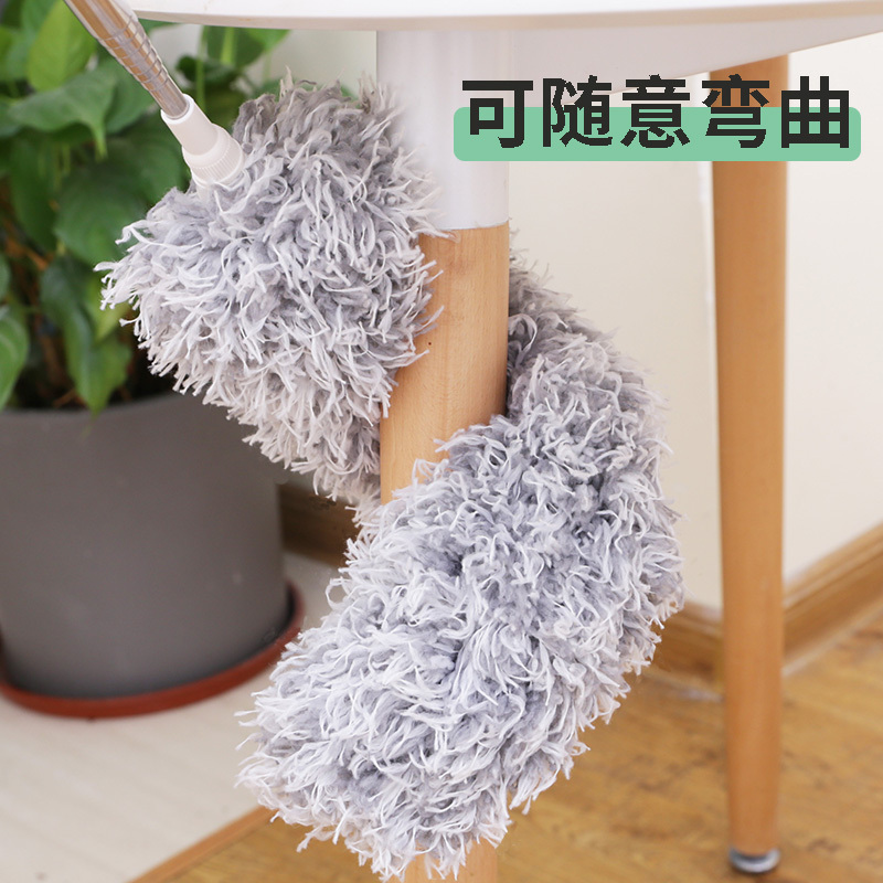 伸缩加长杆鸡毛毯子除尘掸子家用扫灰去天花板清洁静电除尘掸加粗