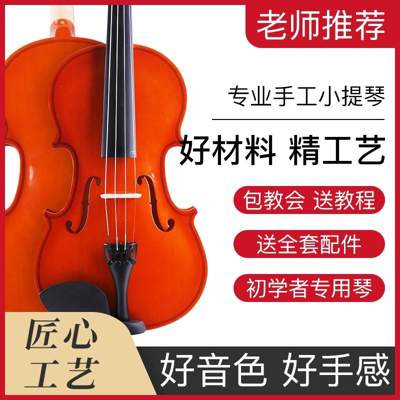 音域小提琴实木手工初学者入门小提琴专业儿童成人大学生考级乐器
