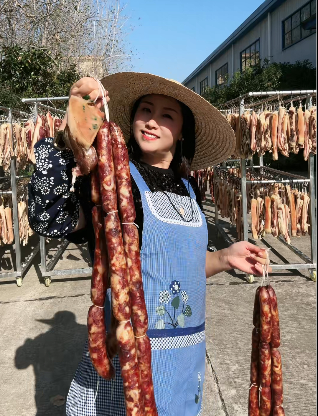 纯手工好吃的腊味香肠湖北传统农家纯肉腊肠有嚼劲无烟熏