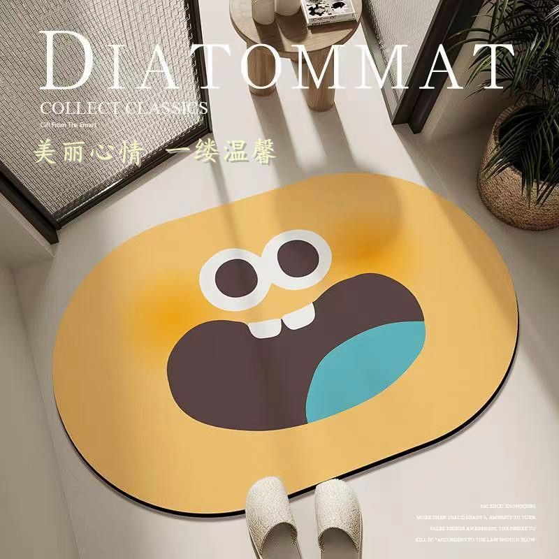 速干加厚软硅藻泥进门卫生间吸水垫子脚垫浴室门垫防滑防水地垫