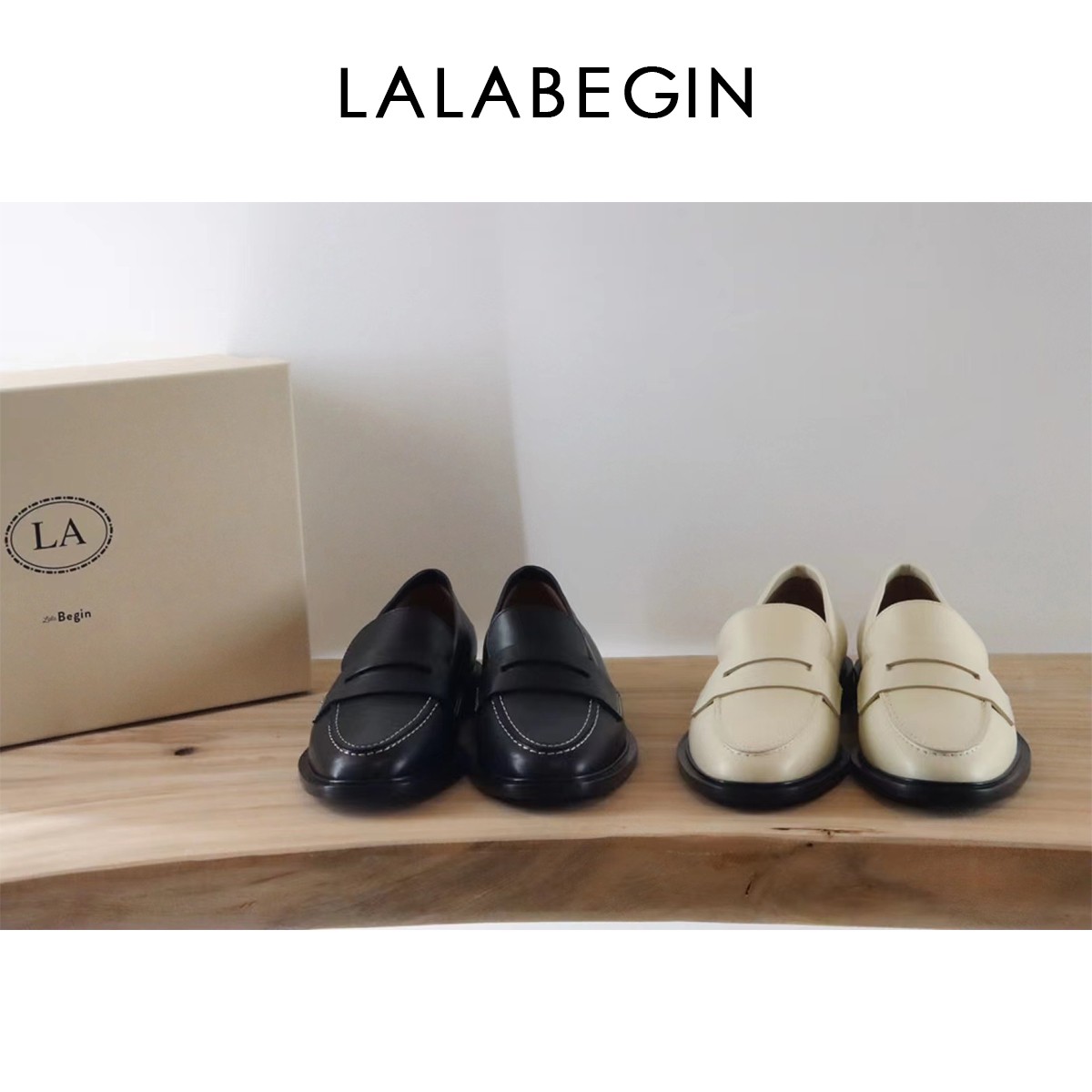 La La Begin拇指姑娘-时尚一脚蹬乐福鞋限量款品牌女鞋