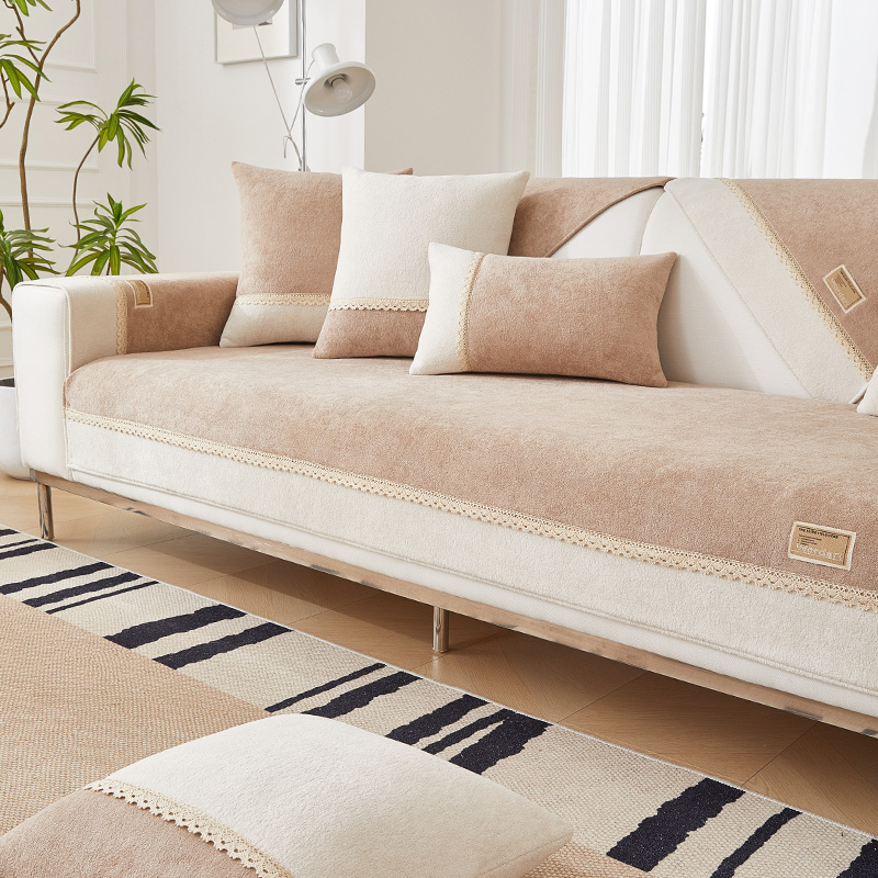 （润庭）2023秋冬新款抱抱绒沙发垫四季款防滑耐磨家居简约百搭垫子