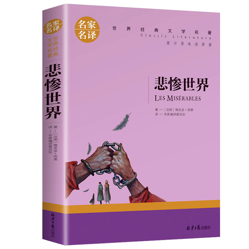 悲惨世界 雨果著 世界文学名著中小学生青少年课外书巴黎圣母院