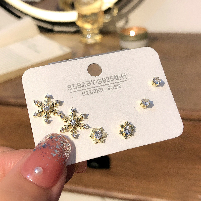 铜合金亚克力耳饰 ED002时尚百搭简约精致小巧设计感超仙一款三戴