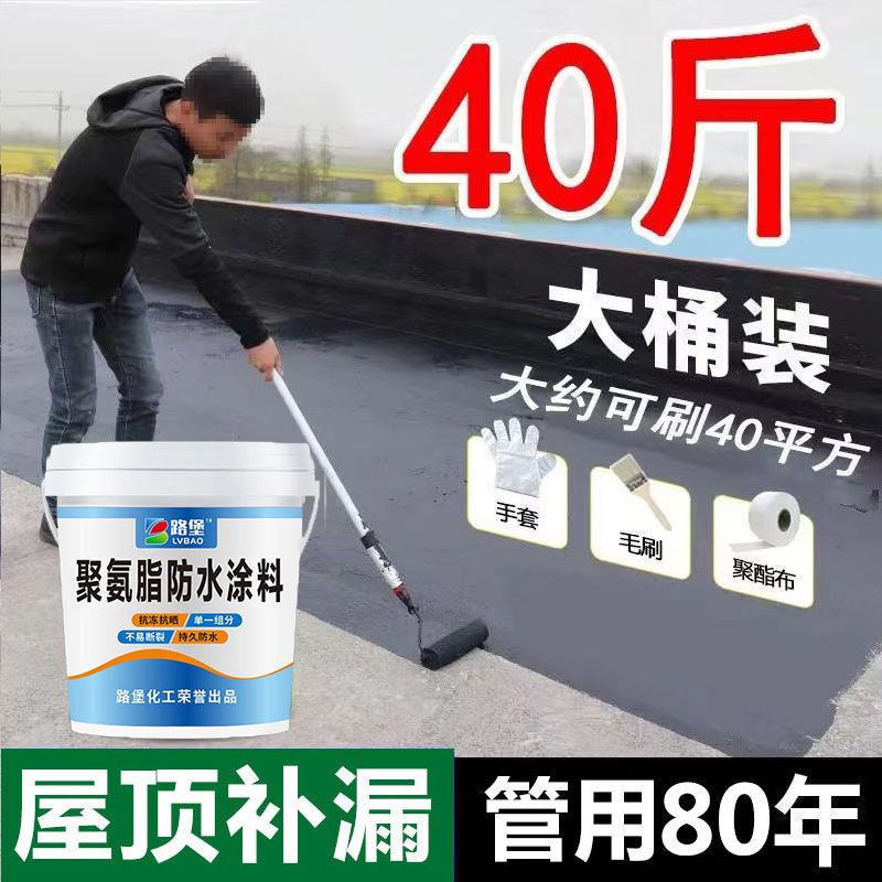 屋顶防水涂料平房楼进口补漏王防水楼顶裂缝房顶渗水楼房漏水堵漏