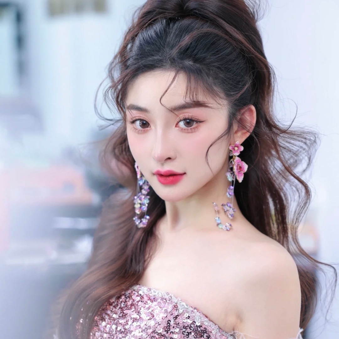 合金仿水晶耳饰 南一婚饰新款原创手作超仙耳饰不支持七天无理由