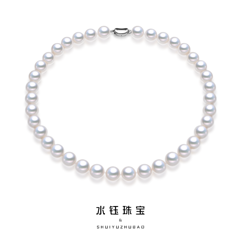 链子925银  “经典传承”淡水无核白珠全珠链时尚简约气质ZH12198