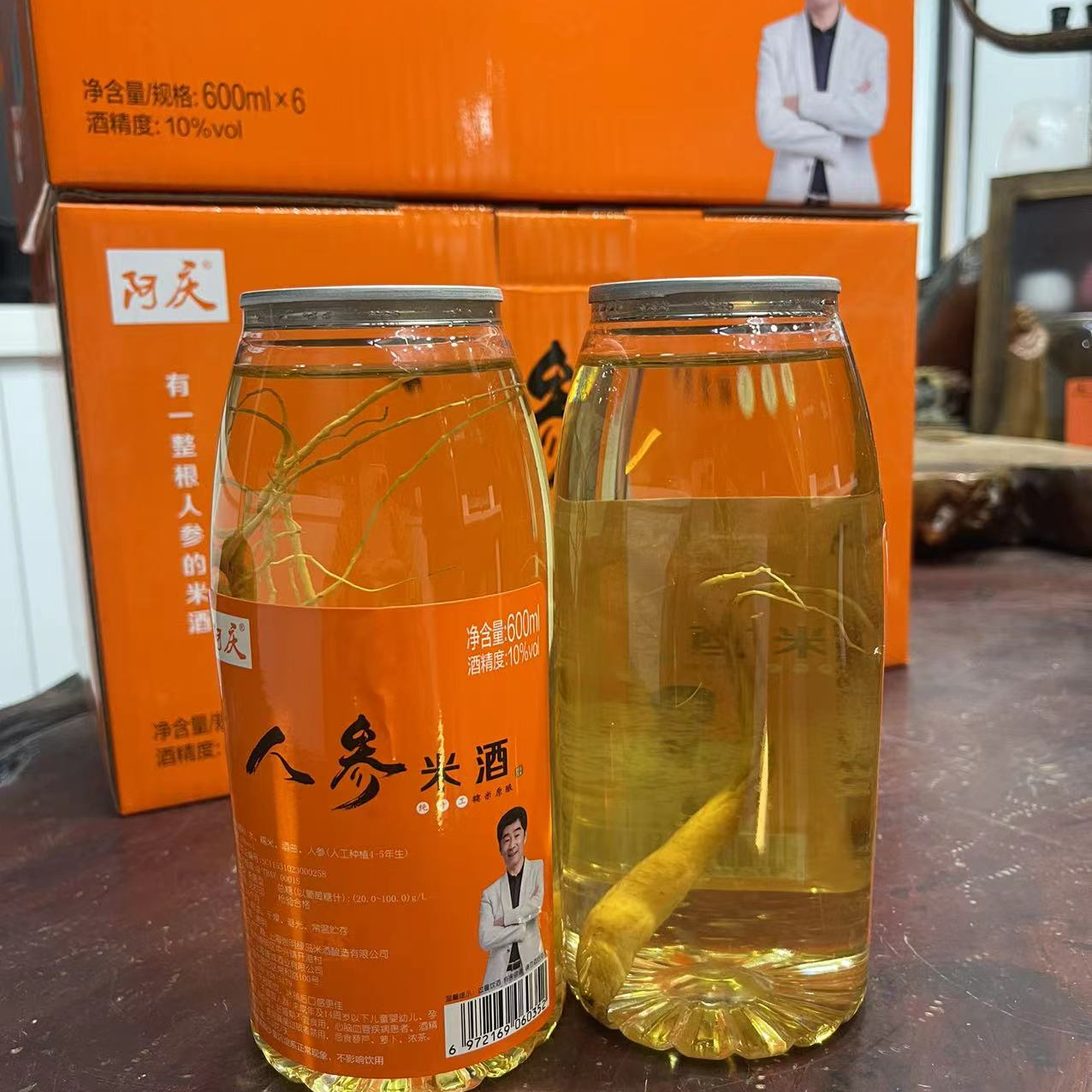 阿庆人参糯米酒 600Ml*6瓶装